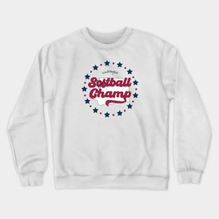 Softball Champ Washington WA Crewneck Sweatshirt